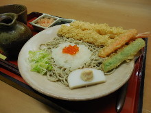 Buckwheat noodles with tempura