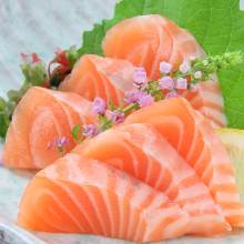 Salmon sashimi