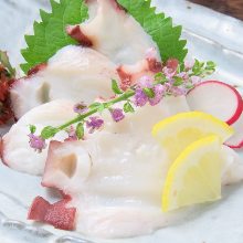 Octopus sashimi