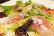 Sea bream carpaccio