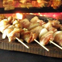 Grilled chicken skewer