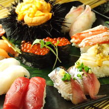 Assorted sushi