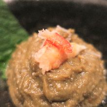 Miso-like paste of crab organs