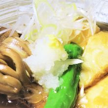 Deep-fried tofu in broth