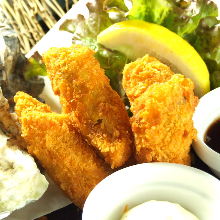 Deep-fried oysters