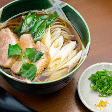 Buckwheat noodles with roasted duck