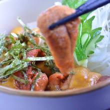 Sea urchin rice bowl