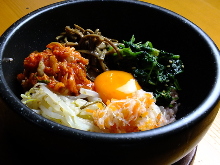 Stone grilled bibimbap