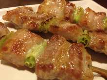 Grilled pork skewer