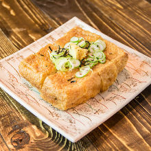 Grilled deep-fried tofu