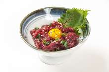 Horse meat tartare