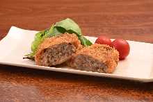 Minced beef cutlet