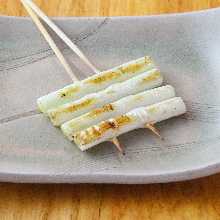 Japanese leek skewer