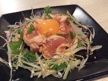 Chicken tenderloin tartare