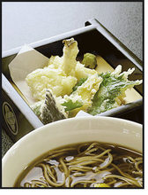 Buckwheat noodles with tempura