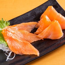 Salmon sashimi