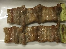 Grilled pork skewer