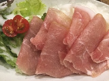 Raw ham salad