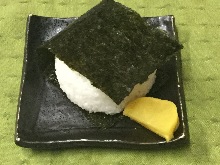 Shake Musubi (rolled salmon)