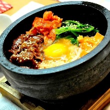 Stone grilled bibimbap