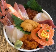 Seafood rice bowl