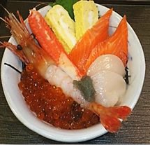 Seafood rice bowl