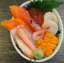 Seafood rice bowl