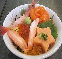 Seafood rice bowl