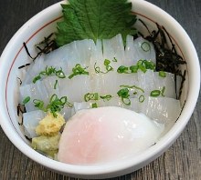 Seafood rice bowl