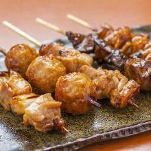 Assorted grilled skewers, 5 kinds