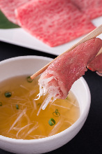 Beef sirloin shabu-shabu