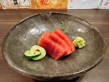 Fatty bluefin tuna sashimi