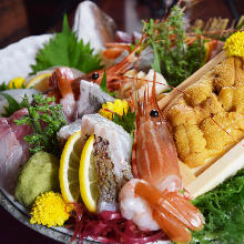 Assorted sashimi, 7 kinds