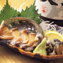 Abalone sashimi