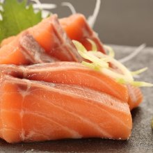 Salmon sashimi