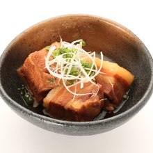 Simmered pork belly