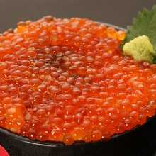 Salmon roe rice bowl