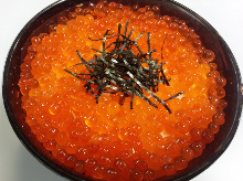 Salmon roe rice bowl