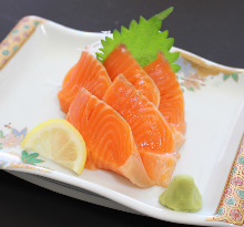 Salmon sashimi