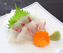 Ikejime seabream (sashimi)
