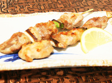 Grilled chicken skewer