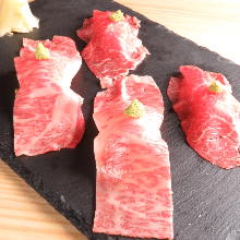 Beef sirloin sushi