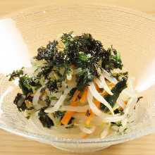 Namul (Korean seasoned vegetables or wild greens)