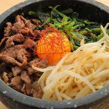 Stone grilled bibimbap