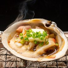 Sakhalin surf clam sashimi