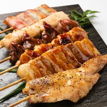 Assorted grilled skewers, 6 kinds