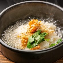 Fresh fish chazuke (fresh fish and rice with tea)