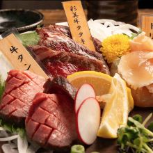 Assorted meat sashimi