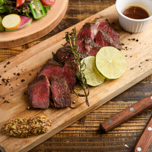 Beef bottom flap steak