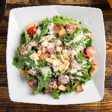 Caesar salad with bacon